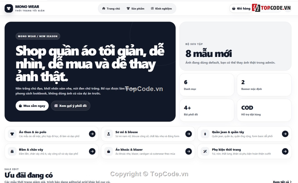 bán quần áo,Website bán quần áo,Web bán áo quần